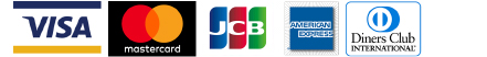 VISA, master card, JCB, American Express, Diners Club International