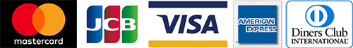 VISA, master card, JCB, American Express DinersClub