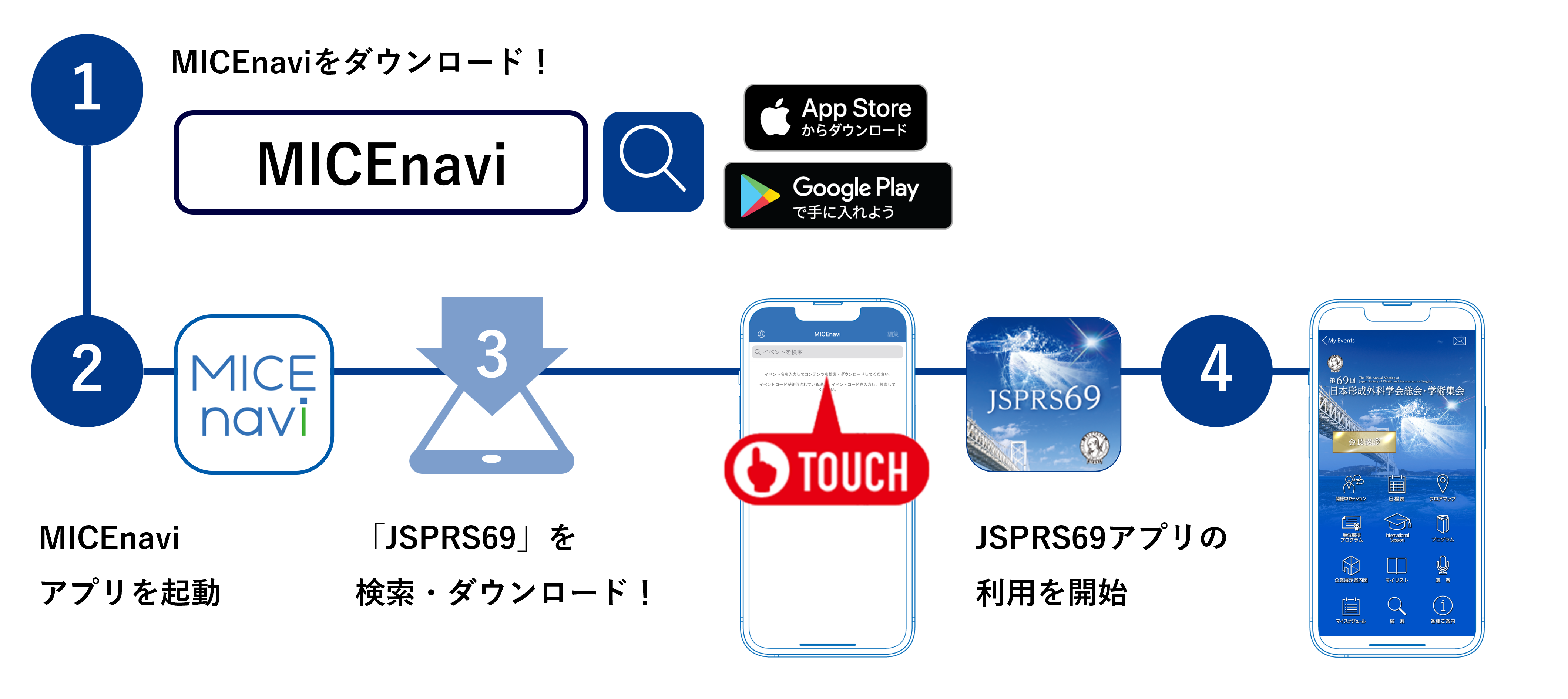 MICEnavi　ダウンロード方法