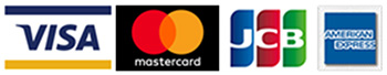 ご利用いただけるクレジットカード：VISA、MasterCard、JCB、AmericanExpress